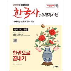 2025 시대에듀 PASSCODE 한국사능력검정시험 한권으로 끝내기 심화(1·2·3급) + 무료 동영상, 시대고시기획