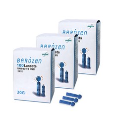 한독 바로잰 일회용 멸균 수동 채혈침 란셋 100개 200개 300개 400개, 1세트, 3박스(300개)