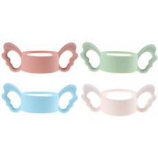 실리콘 와이드넥 아기병 손잡이 병용 외경 6cm 이상(4개), 단일상품, 단일상품