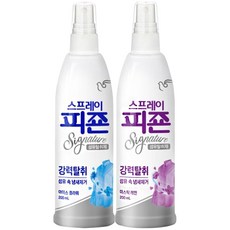 피죤 스프레이 200ml ( 아이스플라워 1개 + 미스틱레인 1개 ) / 시그니처 정전기방지 섬유탈취제, 단일수량