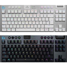 Logitech 로지텍 G913 TKL 무선 기계식 키보드 화이트 블랙, 리니어 (Linear)