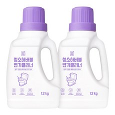 깔끔대장 청소하버블 변기클리너, 1.2kg, 2개