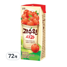 남양과수원 사과주스, 190ml, 72개