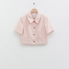 로엠 조직감 트위드 반팔자켓(2colors)_RMJKE25R54
