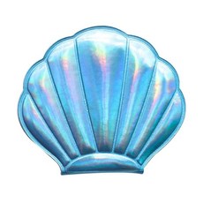 Luxshiny 조개 거울 접이식 휴대용 컴팩트 양면 메이크업용 장미빛, Blue