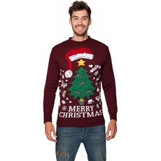 HSA New Mens Womens Unisex 점퍼 크리스마스 크리스마스 Novelty Retro Fairisle 산타 파티 스웨터 점퍼