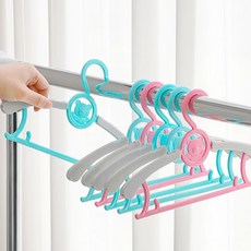 늘어나는 아동 어린이 옷걸이 15개, 키즈캐릭터옷걸이_15P