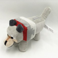 마인크래프트 애착 봉제 인형 피규어, 큰 늑대 35cm, 봉제 인형cm