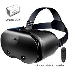 가상현실 vr VRGPro X7 3D 헬멧 VR 안경 가상 현실 헤드셋 구글 카드보드 5-7 인치 모바일용 오리지널 박스 포함, 02 VR BLACK CONTROLLER, 1개