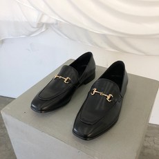 천연 소가죽 홀스빗 로퍼