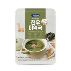 베베쿡 유아용 바르게 만든 한우 미역국, 200g, 6개