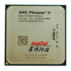 AMD Phenom II X3 710 중고 트리플 코어 CPU 프로세서 HDX710WFK3DGI 소켓 AM3 2.6 GHz, 한개옵션0