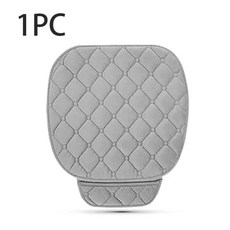 자동차 시트 커버 그레이 울트라 소프트 플러시 차량 쿠션 통기성, 3.Gray Front 1pc, 1개