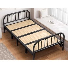철제 접이식 침대 폴딩 베드 자취 기숙사 퍼스널 프레임 조립 자취방, 90CM