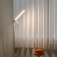 미노크 거실 LED 장스탠드 조명 3색 높이 밝기조절, 화이트