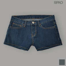스파오 스파오(SPAO) 여성 와이드 7부 진(D톤)_SPTJ622G23