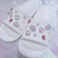 하몽이룸 시즌2 조개 하트 핸드메이드 지비츠 12pcs / 24pcs 세트 크록스 신발 미포함