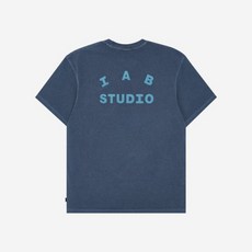 아이앱 스튜디오 피그먼트 티셔츠 블루 IAB Studio Pigment T-Shirt Blue -