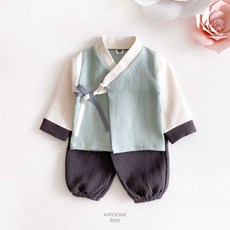 S-XL 파스텔남아한복 가을 유아 아동 키즈 토들러 남아 추석 명절 데일리 코디 한복