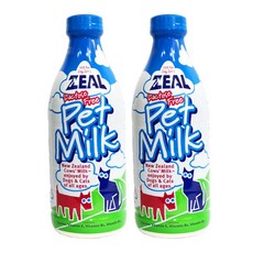 질 ZEAL 뉴질랜드 프리미엄 강아지우유 펫밀크, 우유맛, 1000ml, 2개 - 강아지산양유