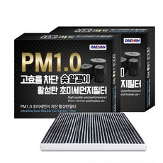 대한카필터 PM1.0 활성탄 에어컨필터, KC098, 2개