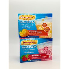 이머전씨 비타민1000mg Emergen-C 30포 물에 타먹는 비타민, 2)산딸기맛(라즈베리), 1개, 276g