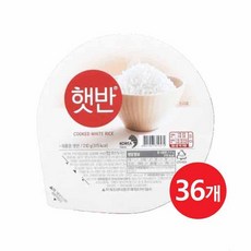 CJ 혼밥 덮밥 자취생필수품 ★여행갈때★ [자취생] 햇반 210gx36개 아침대용 한끼식사 한끼대용, 18세트