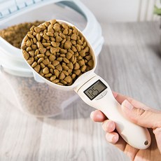 쏘울펫 강아지 고양이 사료 스푼 저울 정량 스마트 계량기, 1개