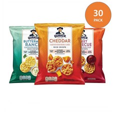 Quaker - 퀘이커 라이스 크리스피 버터밀크란치 & 체다 & 스위트바베큐 30팩