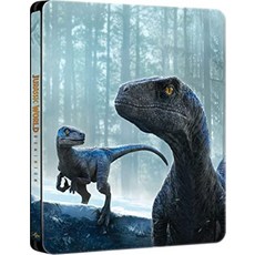 쥬라기 월드 새로운 지배자 일본발매 4K Ultra HD+블루 레이 스틸북(오리지널 Blu-ray 영상 특전+B2 천 포스터+숄더 파우치 첨부)[4K ULTRA HD + Blu-r