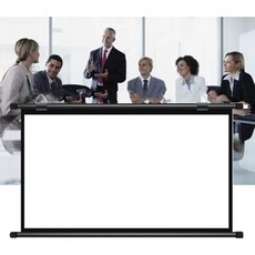 DIBAKO 40인치 풀다운 프로젝터 스크린 수동 3D 4K 영화 홈씨어터 HD 프로젝션 야외용 공용 디스플레이 월마운트 색상 40 크기 43