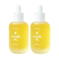 아토먼스 유기농 비정제 골든 퓨어 호호바 오일, 2개, 48ml