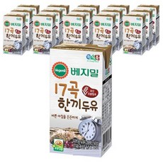 베지밀 17곡 한끼두유, 187ml, 16개