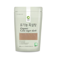 청정원 유기농 흑설탕, 13개, 454g