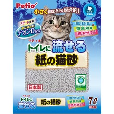 페티오 (Petio) 화장실에 흐르는 종이 고양이 모래 7L, 1개