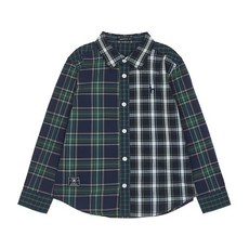 HAZZYS KIDS 체크 셔츠 HQS12XS02M GN