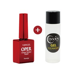 바비뷰젤 오빠탑젤10ml 탑젤 손톱광택 네일재료+100ml 젤클렌저, 1개, 투명