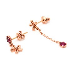 14k루비침귀걸이