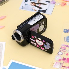 빈티지 캠코더 Y2K 레트로 비디오 소형 미니 카메라, 블랙