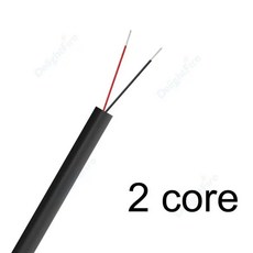 UL2464 PVC 채널 피복 와이어 28 26 24 22 20 18AWG 절연 신호 제어 케이블 2 3 4 5 6 7 8 10 코어 전자, 09 2 Core-Black, 1개