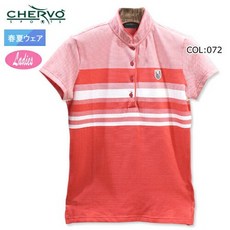 CHERVO 쉘보 032-29342 레이디스 반소매 폴로 셔츠 골프 웨어 스포츠 웨어 PROD112664719