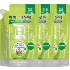 아이깨끗해 핸드솝 리필 숲 속 산책향, 3개, 450ml