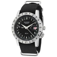 228513 Glycine 남성용 3904.191H12.TB9 Airman DC-4 Vintage 오토매틱 GMT 42mm - GL0071