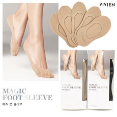 비비안 엔씨웨이브 여성 구두 신기 좋은 운동화에 어울리는 여름 땀 안차는 미끄럼 방지 매직 풋 슬리브 덧신 ps2482