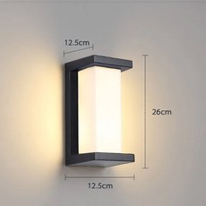 방수 조명 정원 야외 LED IP65 모션 센서 AC85-265V 벽 램프, [05] Model C NO SENSOR, [01] White 6000K, [01] 30W, 1개, [01] 30W