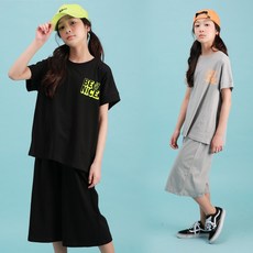 베베앤리본 여름신상 TN_나이스 와이드 바지 상하복 남아 여아 초등학생 고학년 초5 초6 쥬니어 옷 중학생 편한 루즈핏 의류