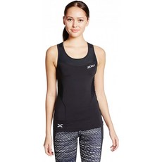 2XU 여성 압축 탱크 (탱크 탑) 블랙 (BLK / BLK) L
