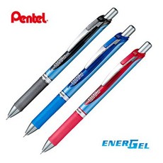 Pentel ENERGEL 펜텔 에너겔 니들포인트 DX (BLN75) 0.5mm 리필 가능, 적색