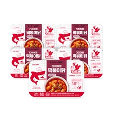 맛있닭 다이어트 떡볶이닭 3종 5팩 구성, 03_떡볶이 오징어비엔나 5팩