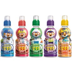  팔도 뽀로로음료 5종 블루베리5+밀크5+사과5+딸기5+바나나4 총24페트 24개  상품 이미지